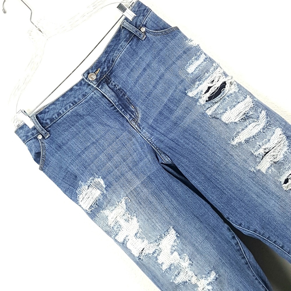 Torrid Premium Deconstructed Boyfriend Denim Jeans